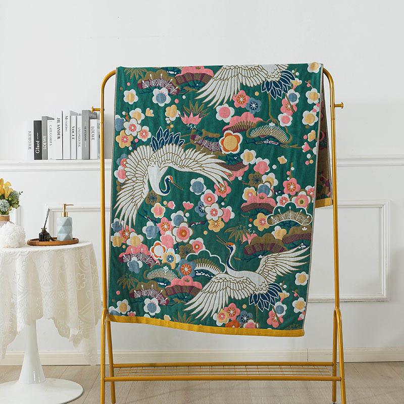 

Хлопковое банное полотенце, впитывающее, быстросохнущее, четырехслойное, большое банное полотенце для взрослых, весенне-осенние модели, мягкое, не легко выпадение волос, большое полотенце с запахом 90 * 180cm