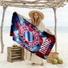 Bayern Munich Neon Art Customized Name Beach Towel Super Soft Microfiber Quickdry Fabric Suitable for Swimming Gym Camping Yoga Vacation