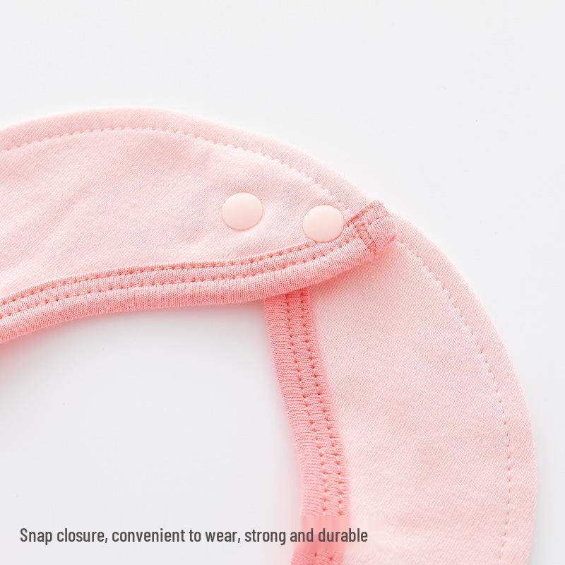 U-Shaped Cotton Baby Bib - Cute Korean Style, Anti-Spit, All-Season for Boys & Girls