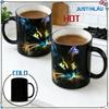 Bunte Katze Farbwechselnde Tasse Keramik Thermische Reaktion Magische Kaffee Tee Keramiktasse für Paare Zum Verschenken Tasse