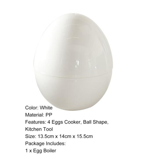 Egg Boiler Food-grade Multi Function Egg-shaped Quick Boiled Microwave Egg Steamer Kitchen Accessory