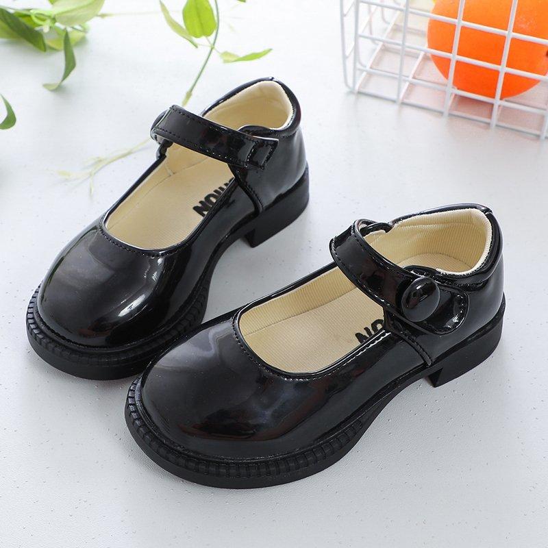 Girls Shoes 2024 Autumn Brand New Children Dress Shoes Flats for Wedding Party Dancing Ball Chic Classic Mary Janes Leather Shoe