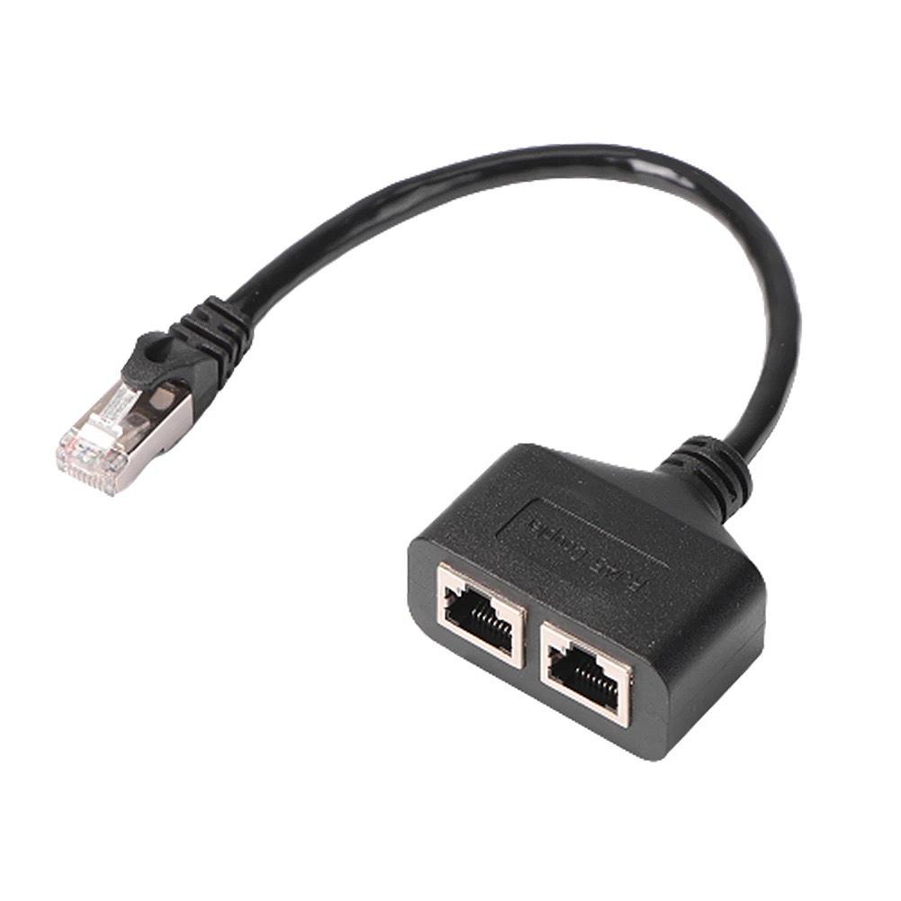 RJ45 Network Cable Splitter: 1-to-2/3/4 Port Ethernet Adapter and Extension Cable