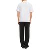 T-shirt en coton en transition blanc uni coupe droite col rond