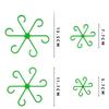 12PCS Plant Stem Support Clips, Flower Stem Gathering Frame, Support Fixer - Anti-Toppling, Hydroponic Branch Fixing Pot Rack