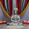 Silver Hanuman Ji Idol Statue for Car Dashboard - Divine Bajrangbali Murti, Perfect Hindu God Gift Item and Home Puja Decoration Ideal Hanuman