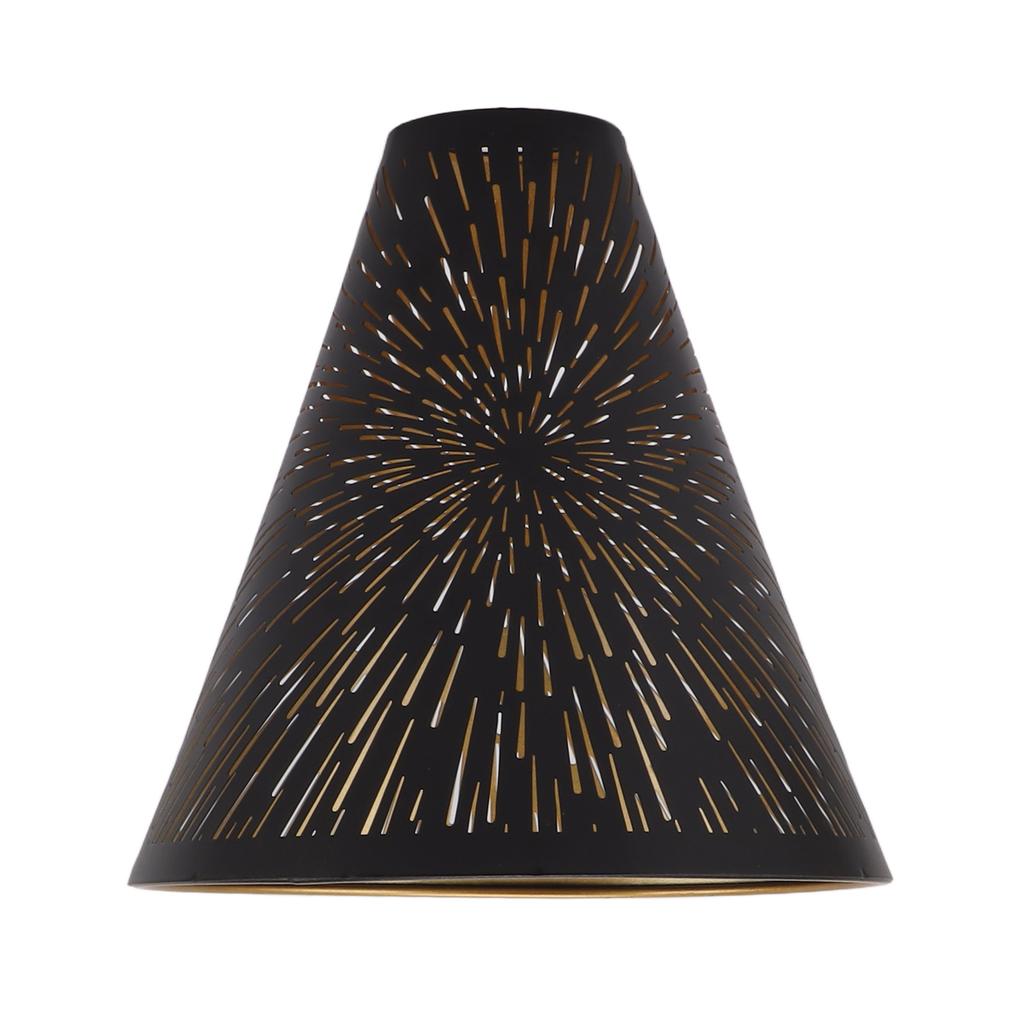 Table Lamp Shade Laser Engraved Metal Fireworks Shape Projection Lampshade for Bedroom