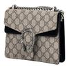 Gucci Geantă Poștașă Pânză Patchwork Piele cu Cataramă Cap de Tigru Dionysus și Logo Floare Îmbătrânită Femei Maro