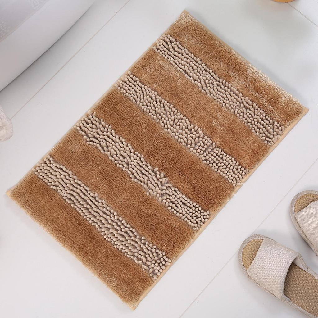 Chenille Pearl Yarn Bathroom Thickening Mat Bath Non-slip Carpets In Wash Basin Bathtub Side Floor Rug Shower Room Doormat Memory Foam 3D Pad