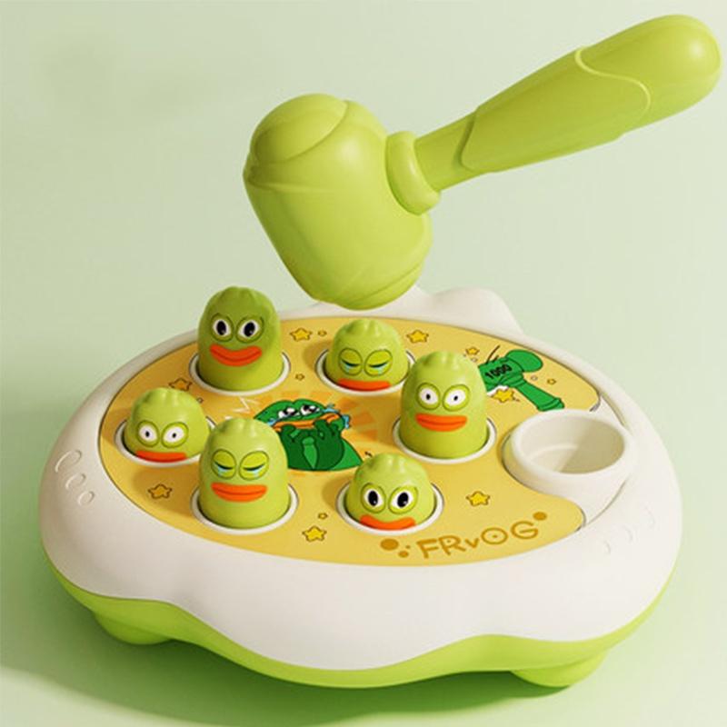 Interactive Whack A Mole Game With Cute Duck Frog And Pig Designs For Kids Education Puzzle