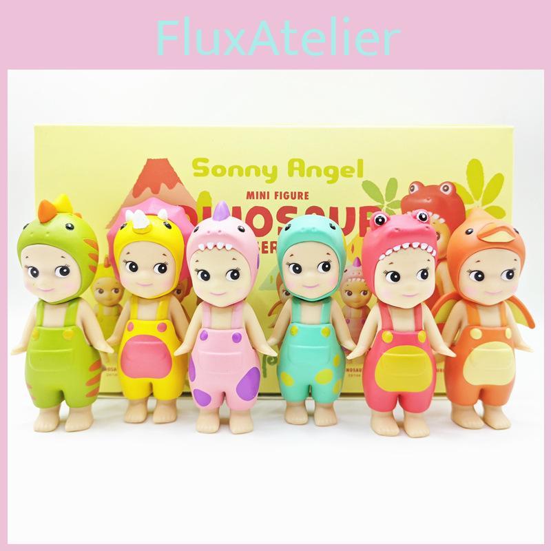 Collectible Pvc Dinosaur Angel Figures Blind Box Set Features Triceratops And T-rex