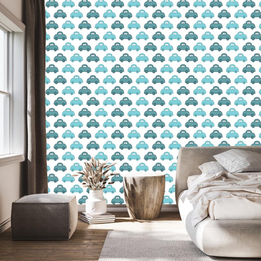 Blue Cars Wallpaper for Living Room and Bedroom 50x1000
