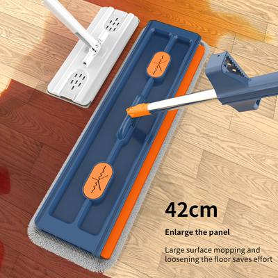 Microfiber Mop Hand Free Squeeze Cleaning Floor Mop With 6 Mop Pad Lazy Mop Automatic Dehydration Magic Flat Mops Cleaning