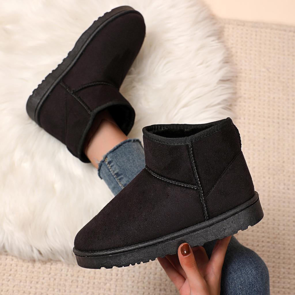 Snow boots women's new thickened cotton shoes women's cotton boots piled medium boots children