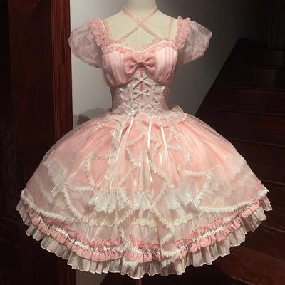 Lolita Cat Glass Fantasy Land Dresses Princess Dress Amway Sleeves