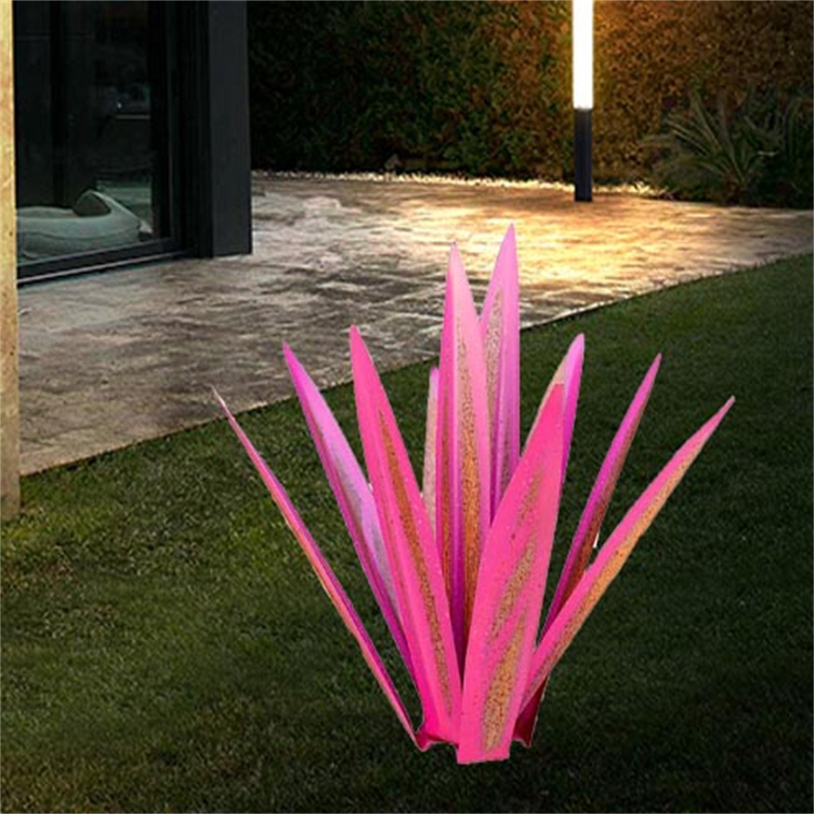 

DIY Металлическая Художественная Текила Деревенская Скульптура Сад Двор Скульптура Домашний Декор 9 Листьев