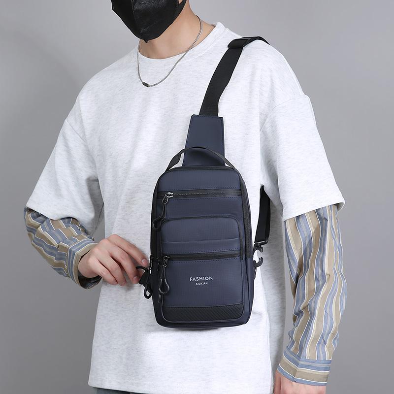 Men's Chest Bag Outdoor Shoulder Bag Large Capacity Crossbody Bag