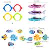 3/4/6PCS Kids Funny Swimming Pool Diving Toy Set Children Underwater Water Play Toy with Fish Shape for Boys Girls