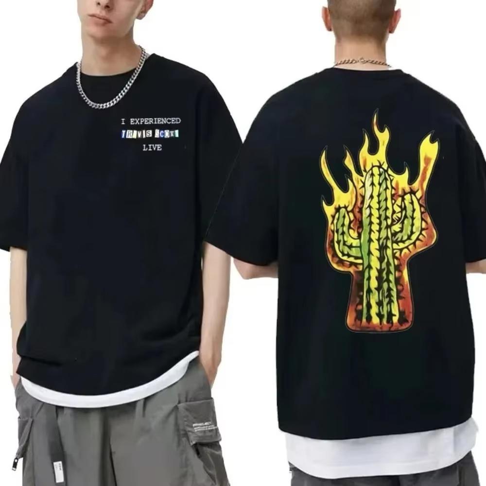 Cactus Jack Tshirt Awesome Streetwear Oversized T Shirts Men Women Fashion Loose T-shirt Mens Hip Hop Trend Tee Short Sleeve