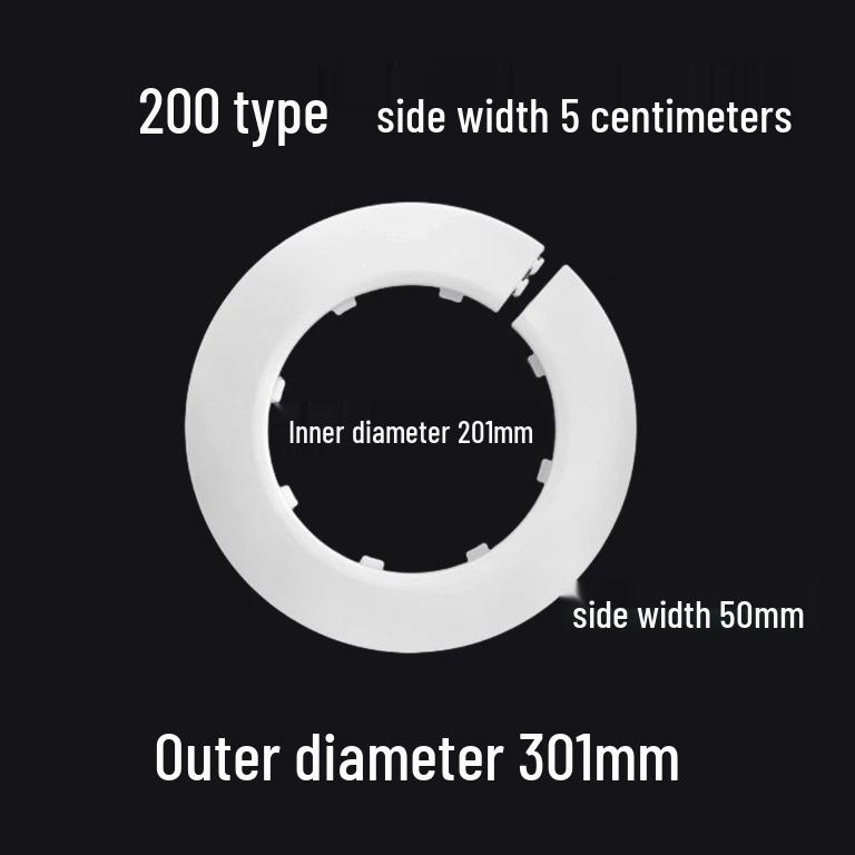 Decorative Pipe Cover Ring for Air Conditioning and Heating Valves