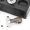 Abnehmbarer Bunter Holzgriff Kaffeepressstempel Gewinde/Flacher Boden Kaffeeverteiler Café