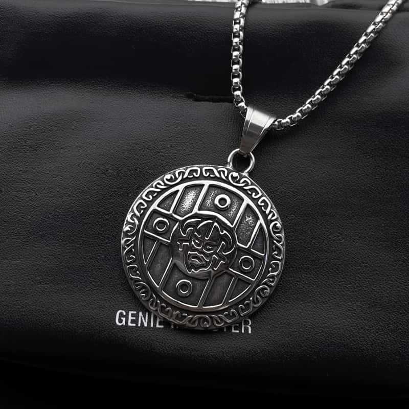 Кулон Цветок Диск Форма Унисекс Ретро Хип-Хоп Ожерелье 50CM