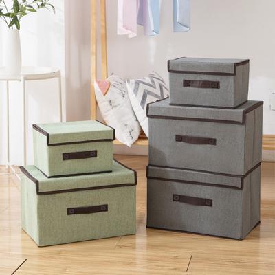1pc Multipurpose Storage Box with Lid for Wardrobe,Clothes, Books, Cosmetics, Toys Non-woven Dustproof Storage Box