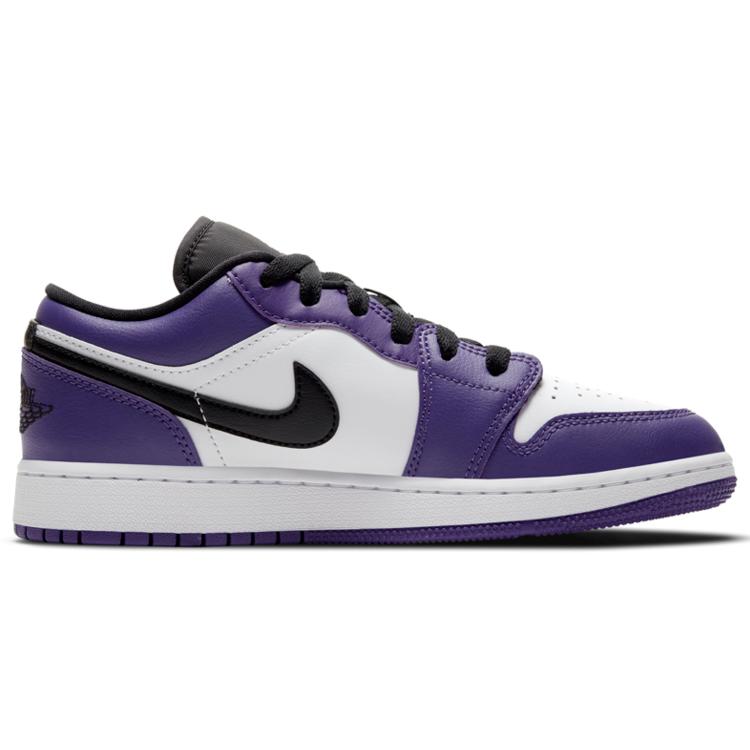 Jordan 1 Low Court Purple White GS 553560-500