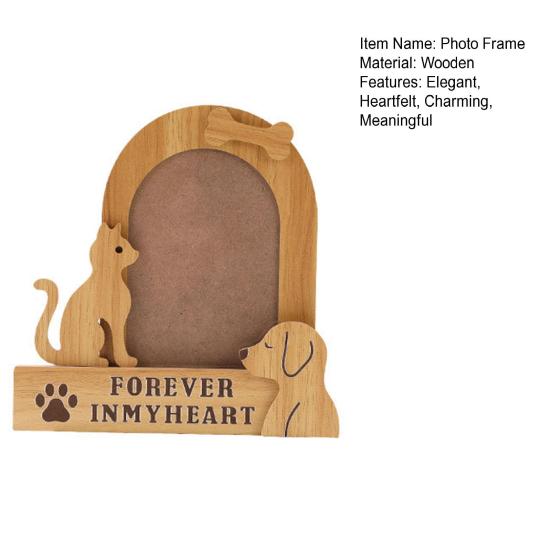 Hund Katzen Gedenk-Bilderrahmen Vintage Holz Tischplatten-Foto-Rahmen Beileidsgeschenke für den Verlust eines geliebten Haustiers