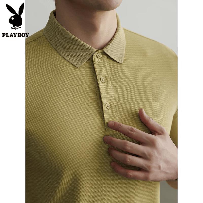 

PLAYBOY Men s Old Money Cooling Short Sleeve Polo Shirt 3XL 185