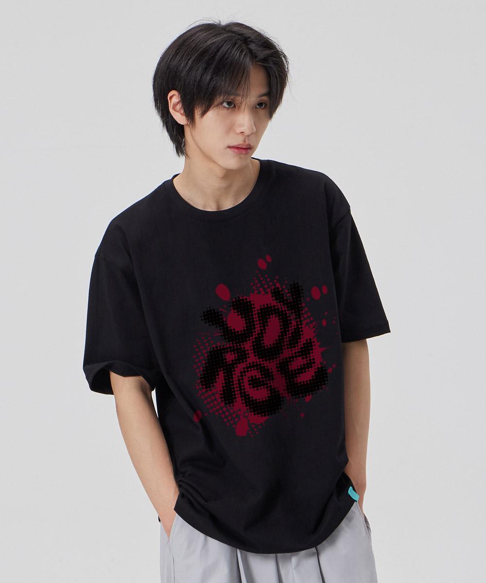 Astral Projection [Voiceless] Cotton Loose Fit Short Sleeve T-Shirt_Black L
