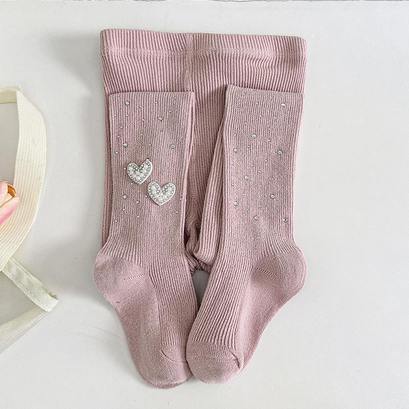 Sparkling Kids Girls Tights White Sheer Pantyhose Spring Fall Thin Dressy Leggings with Rhinestones Dressy Outwear Party Tights