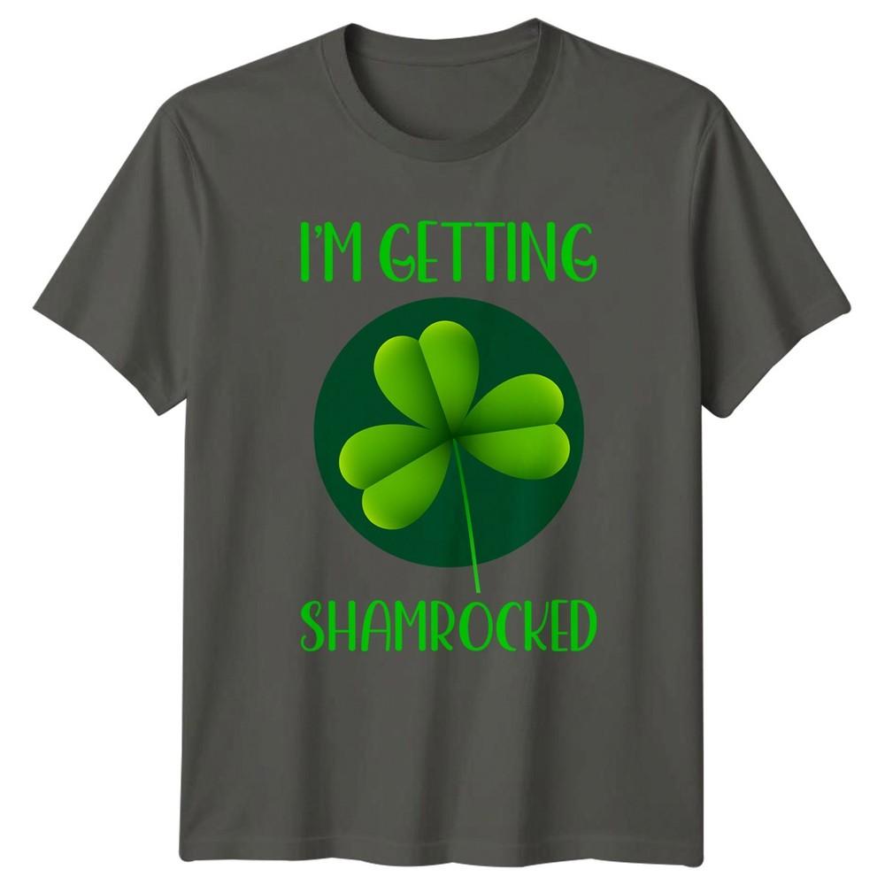 Im Getting Shamrocked TShirt St Patricks Day Irish Drinking S
