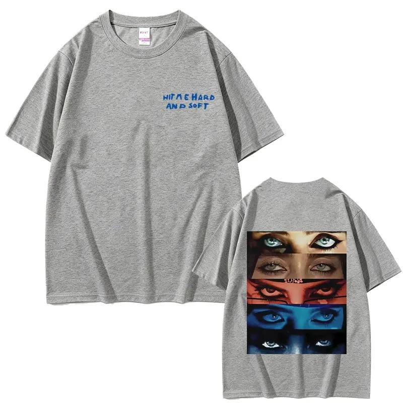T-shirts 2026 Hit Me Hard and Soft Style Identique Hommes Femmes Hip Hop Mode Musique Pop T-shirt Y2k Unisexe Été Coton Oversize T-shirts