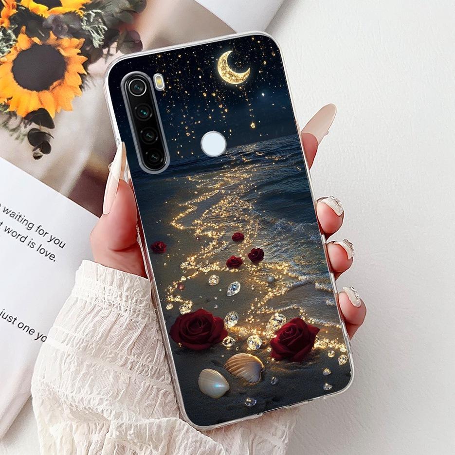 For Xiaomi Redmi Note 8 2021 Case Note 8T New Fashion Painted Cover Soft Silicone Phone Case For Redmi Note 8 Pro Note8 T Fundas