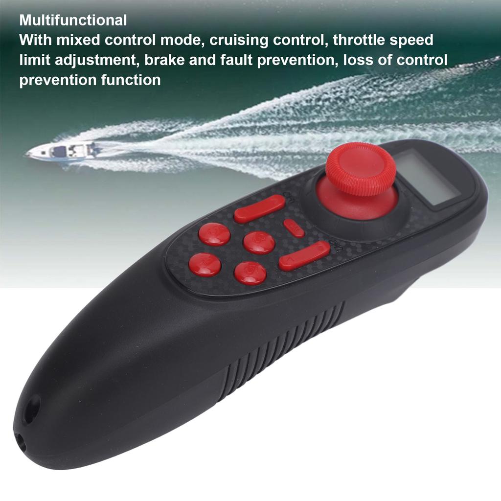 RC Transmitter with Receiver 2.4G 6 Channels Dual Motor Fixed Speed Cruising Waterproof Remote Controller for RC Boat Underwater Propellers