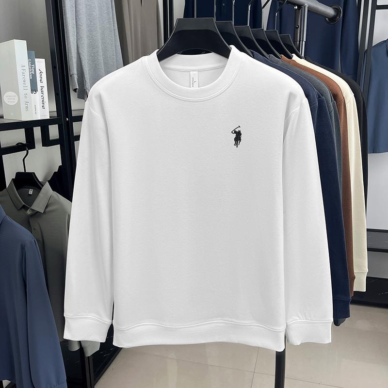 Luxury Brand Long Sleeve T-shirt Men's Autumn Paul Trendy Exquisite Pony Embroidery Pullover Loose Casual Round Neck Sweatshirt