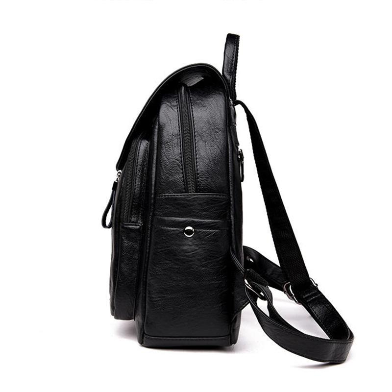 Women's Backpack  Travel Large Backpack PU Leather Handbag  Schoolbag For Girls Women's Bag Female Shoulder Back