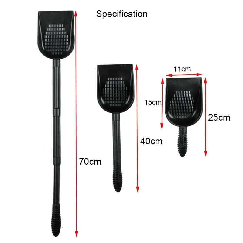 Functional Aquarium Fish Tank Gravel Sand Scoop Shovel Scraper Cleaning Pan Bottom Sand Cleaning Shovel Aquarium Cleaning Tool