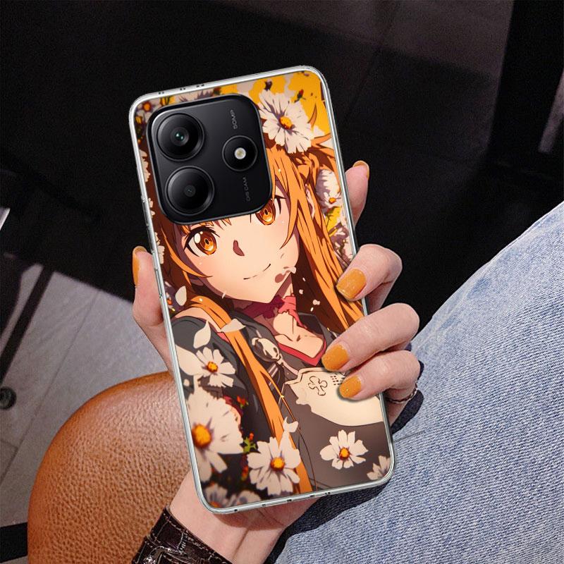 Anime Sword Art Online SAO Phone Case For Xiaomi Redmi Note 15 14 13 12S 12 11 Pro Plus 14S 11S 11E 10 10S 11T 5G Personalized C