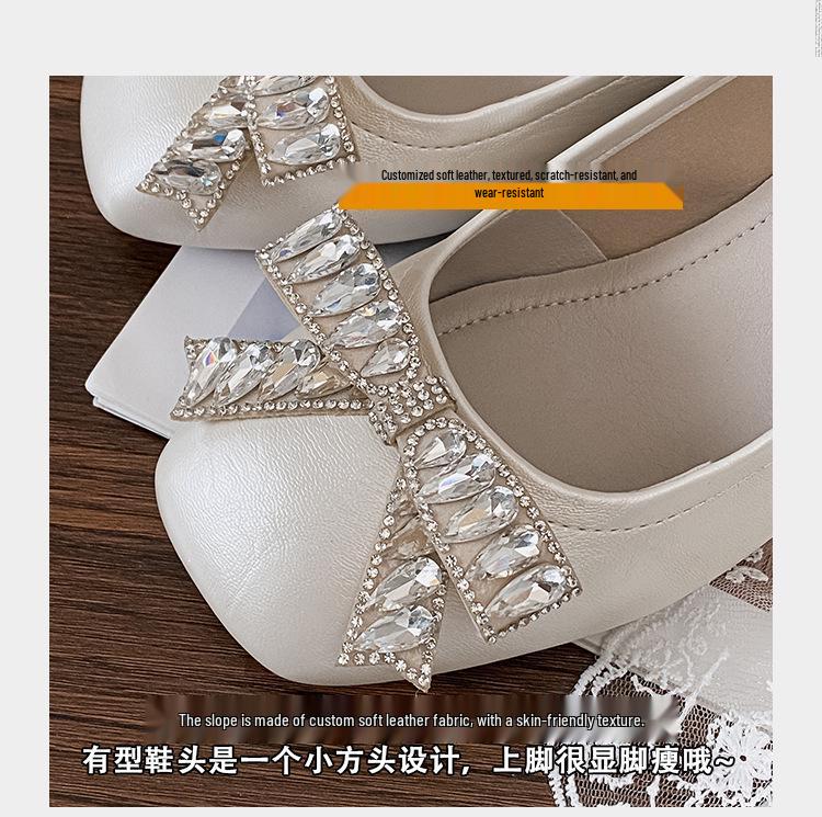 Red Mary Jane Chunky Heels for Women - Autumn 2025 Wedding & Dress Shoes, Plus Sizes Available