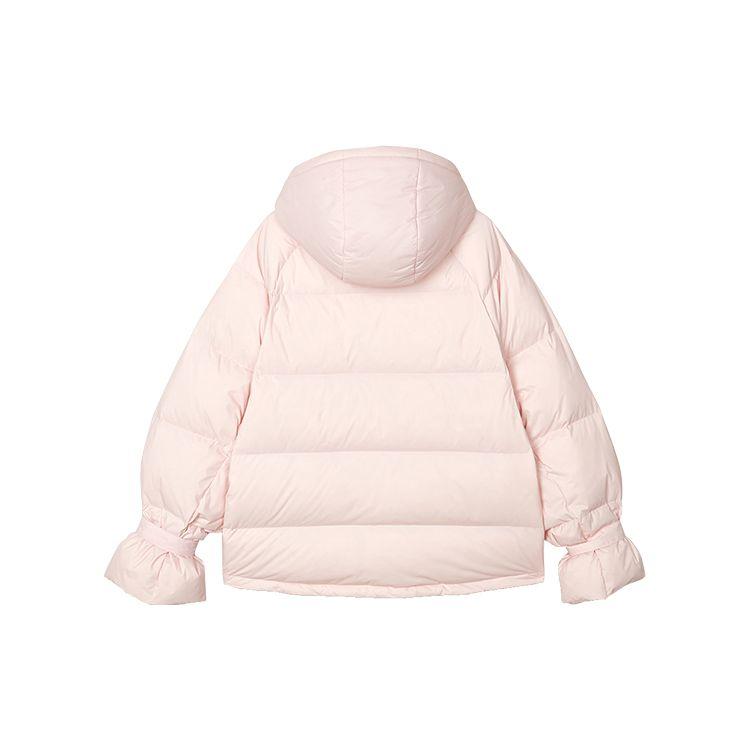 Skechers Solid Color Zipper Hooded Long Sleeve Down Jacket Women outerwear Pink L421W113-01NX