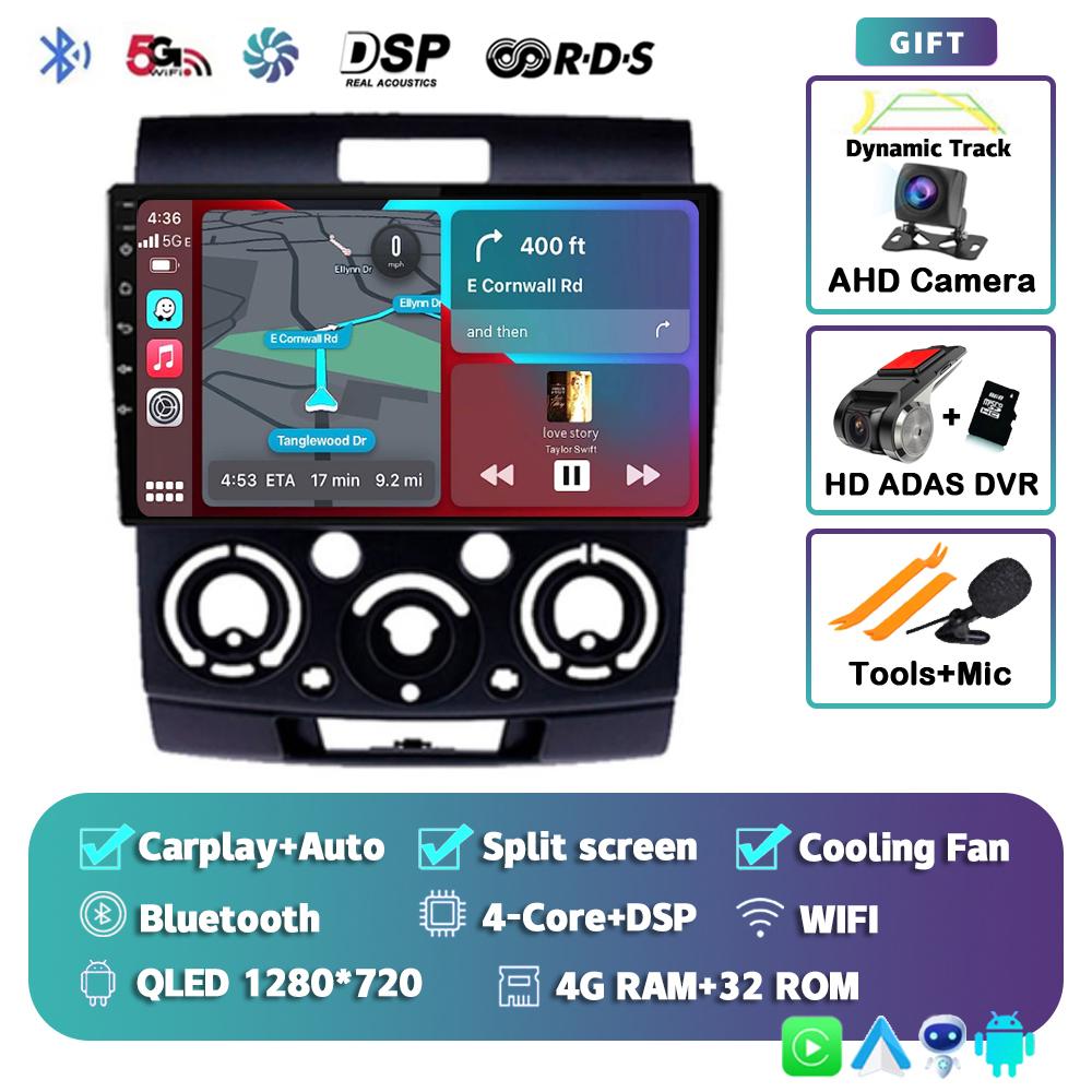 Android 14 Car Radio For Ford Everest Ranger Mazda BT50 BT-50 2006 2007 2008 - 2010 GPS Multimedia Video Player Head Unit Stereo