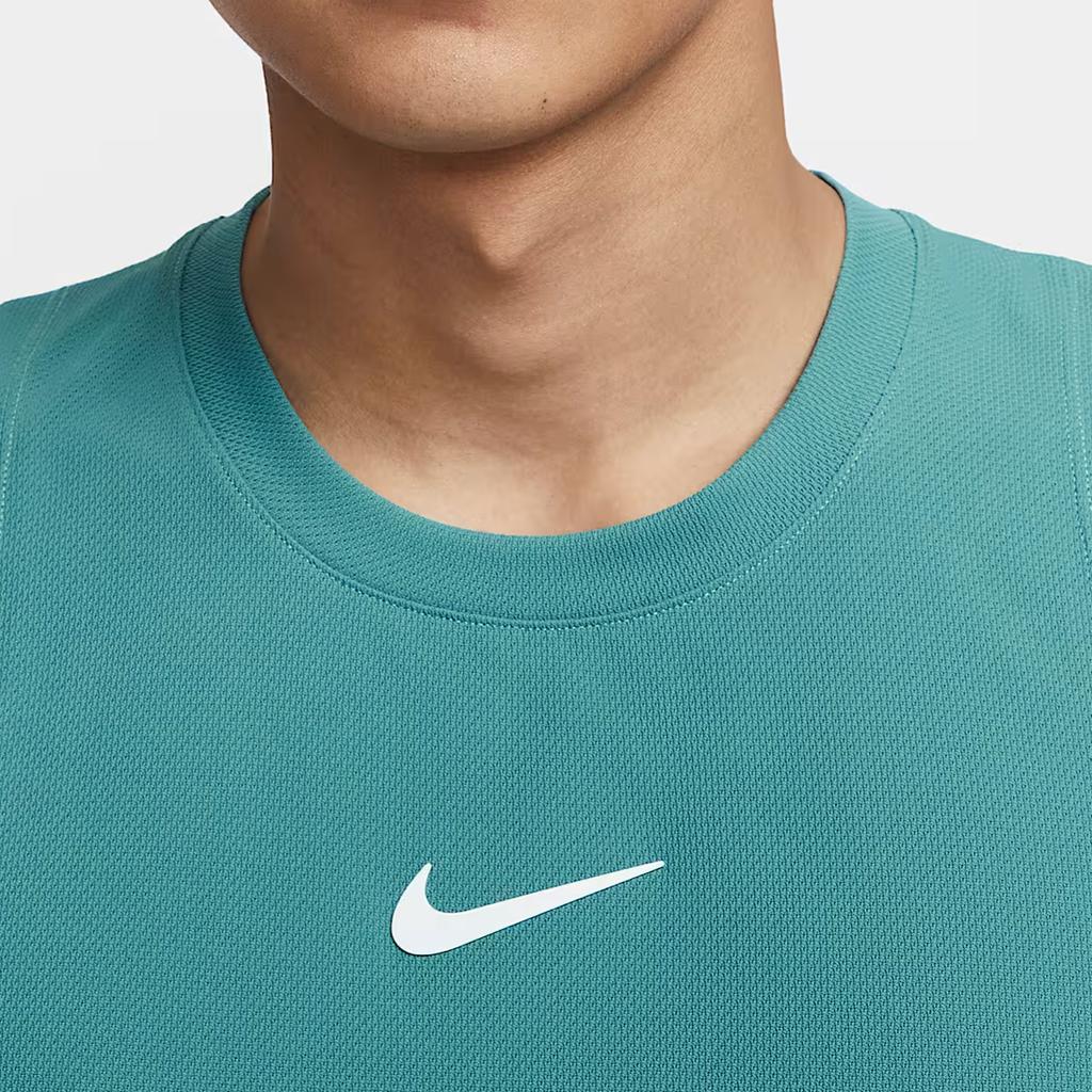 Nike Court Slam Dri-Fit Fashion Versatile Comfortable Simple Solid Color Tank Top Men Tops Green HQ6407-379