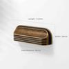Zinc Alloy Material Drawer Pulls Curved Edges Design Drawer Handles  Kitchen Cabinets