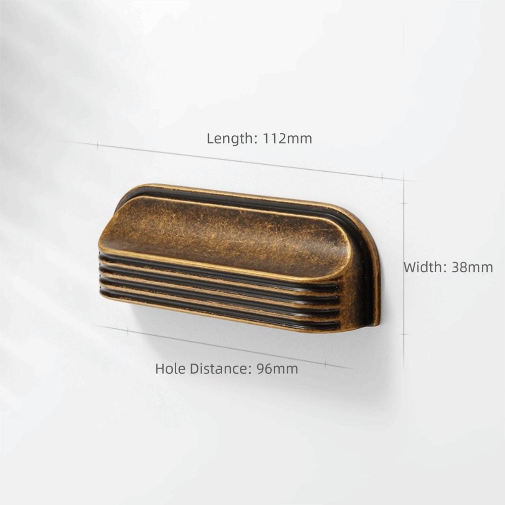 Zinc Alloy Material Drawer Pulls Curved Edges Design Drawer Handles Kitchen Cabinets
