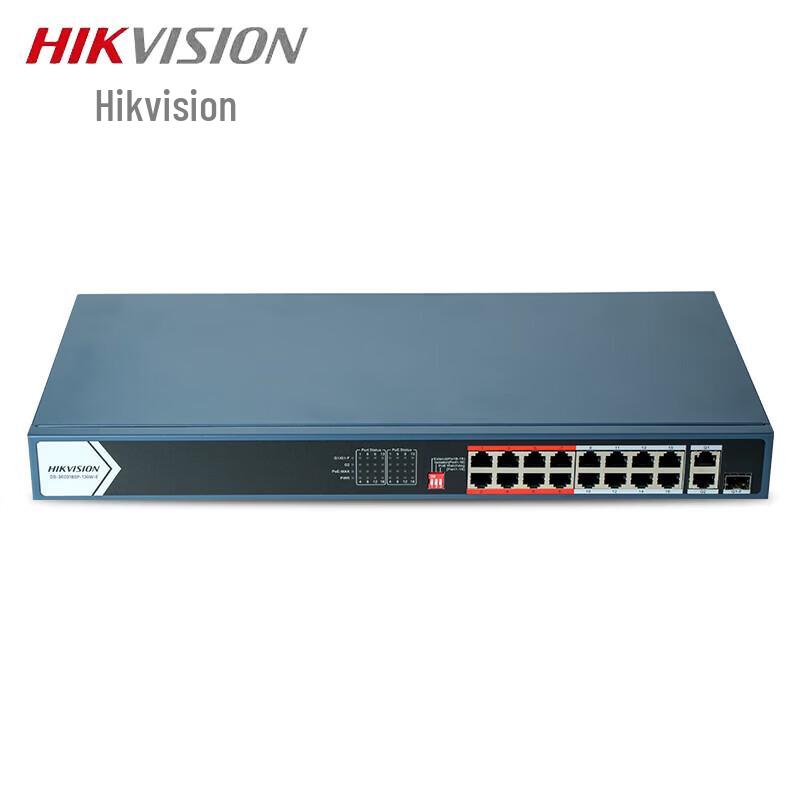 

Hikvision DS-3E0318SP-130W-E 16-Port 100M PoE Switch with 2 Gigabit Uplinks