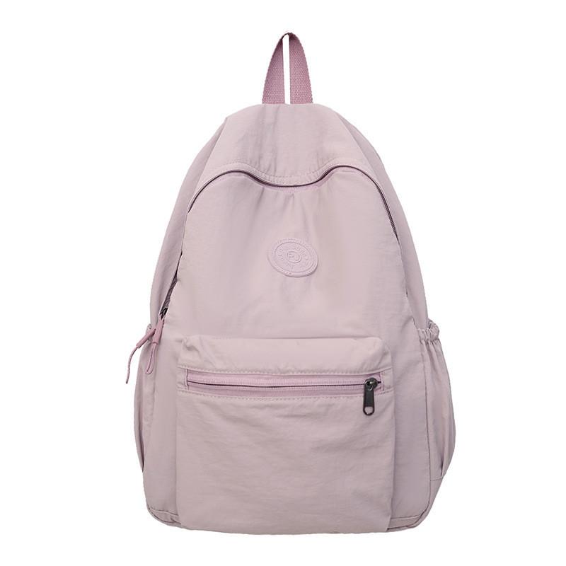 

Simple Foldable Backpack With Solid Color And Letter Decoration Design For Daily