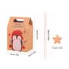 6/12pcs Merry Christmas Gift Box Kraft Paper Candy Cookies Packing Bags Santa Snowman Xmas gift Pack Box Home Decor New Year