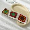 Pastoral Bandana Turban Crochet Hair Scarf Color Matching Hairband Knitted Headband for Women Trend Y2K Hair Accessory